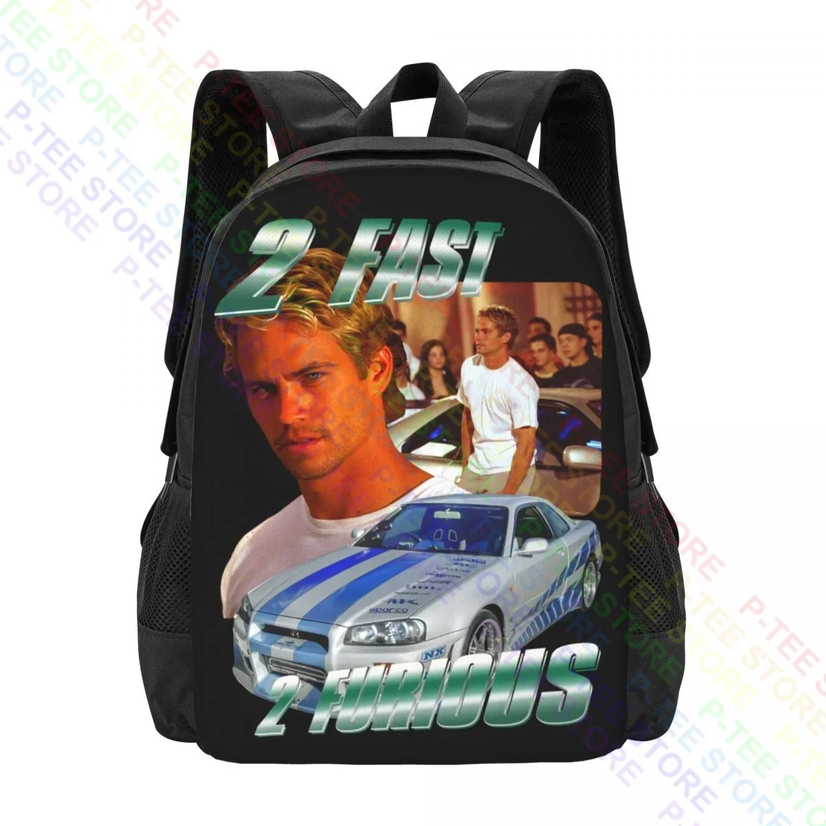 The 2 Fast 2 Furious Paul Walker,Fast And FuriousBackpack Large Capacity Softback Shopping Bag