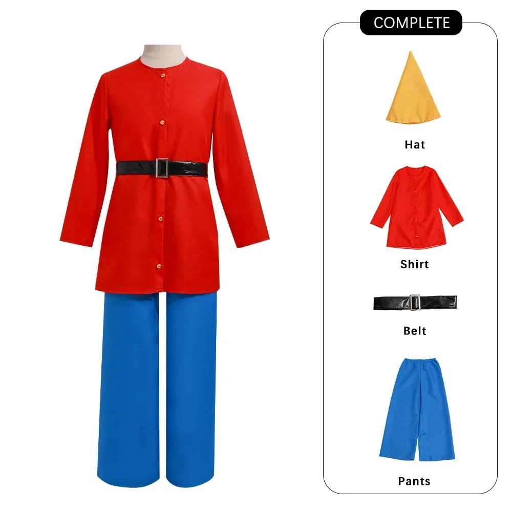 Film Anime Biancaneve e sette nani Costume Sette nani Cosplay Kostume Carnevale Cos Festa di carnevale