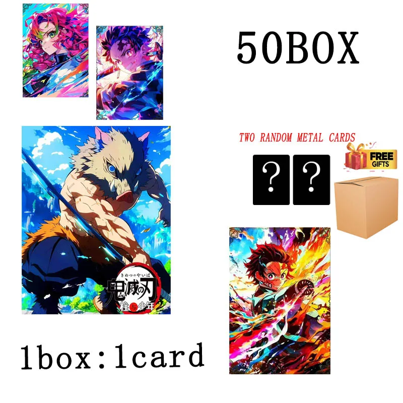 

Xinghe Studio Wholesales Demon Slayer Collection Card Booster Box B5 Deluxe Collection Card Board Game Toys For Kids Adult Gift