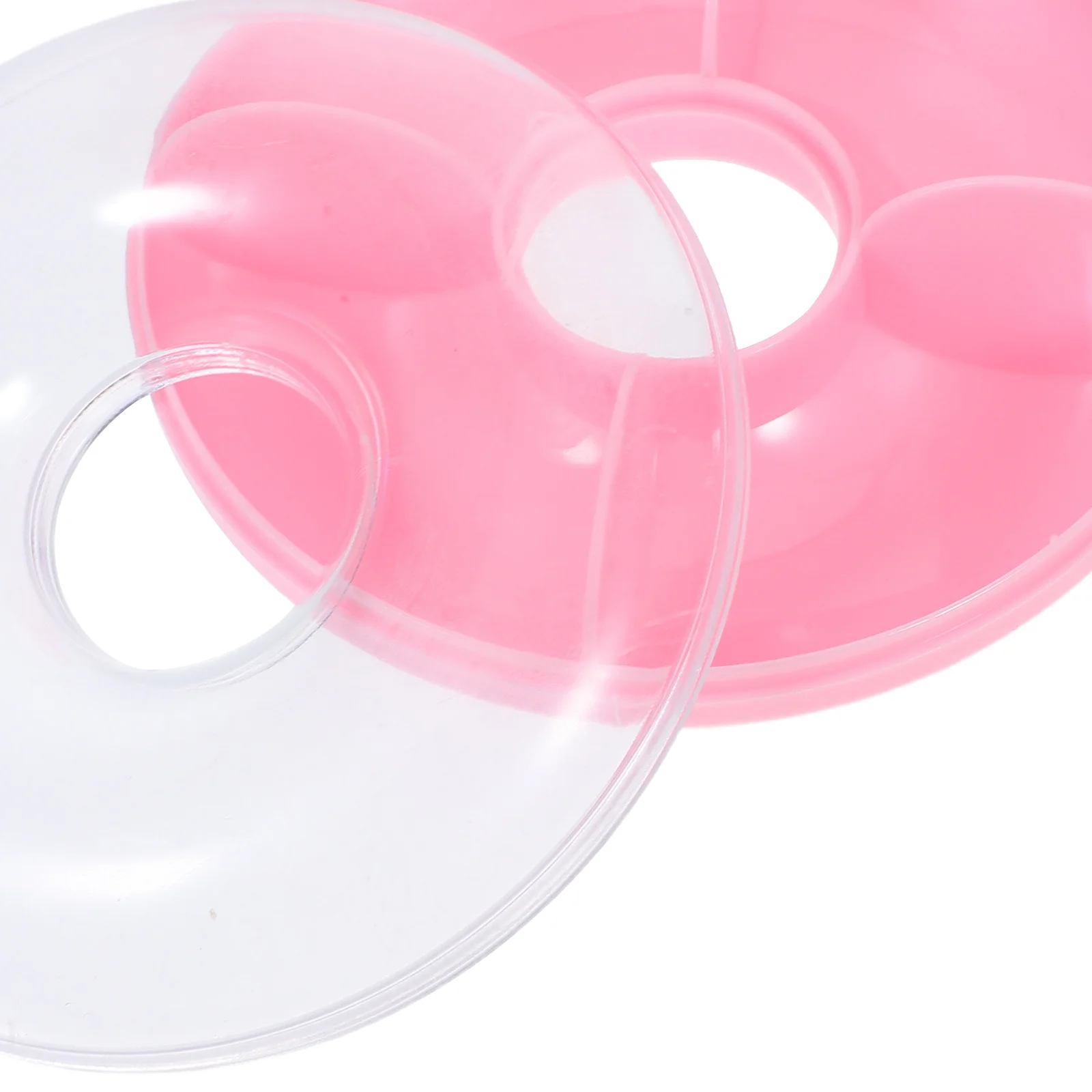 5Pcs Pink Semitransparent Jewelry Storage Box Kids DIY Organizer Hair Tie Bead Earring Holder Small Item Multifunctional Case