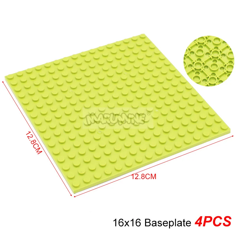 Marumine Bouwstenen Dubbelzijdige Bodemplaat 16x16 91405 Monteren Onderdelen MOC Bricks Grondplaat Idee Huis Bouwbord