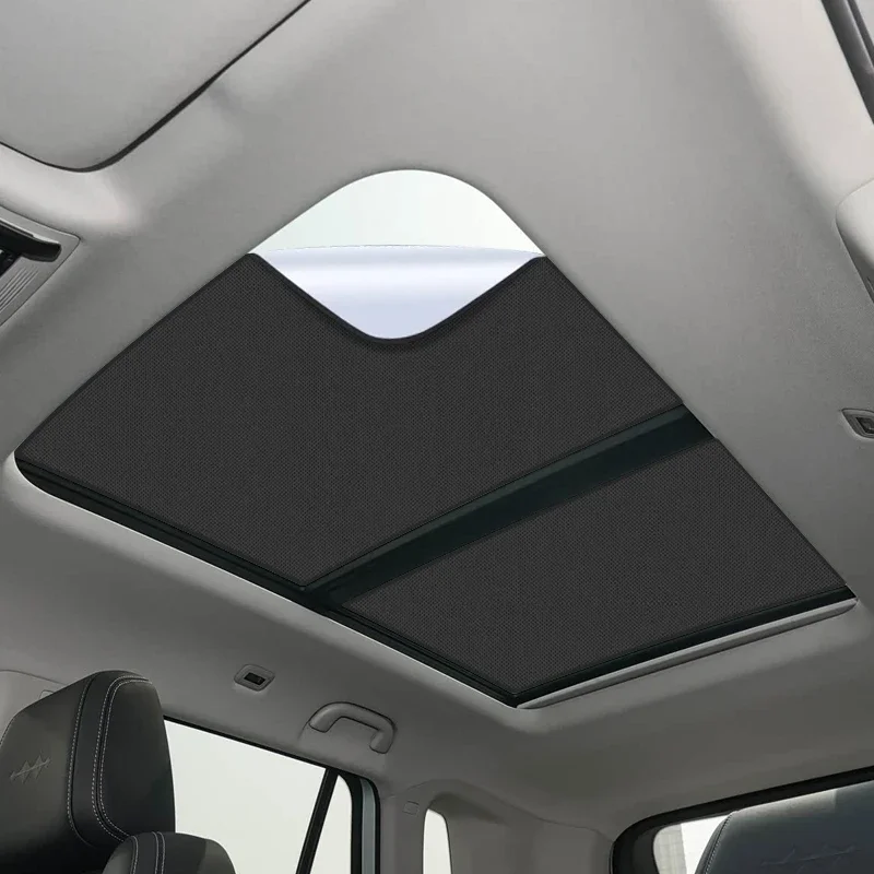 Car Suede Fabric Anti-uv Electrostatic Adsorption Sunroof Sunshade For BYD Formula Leopard TAI 3 2025 Heat Insulation Skylight