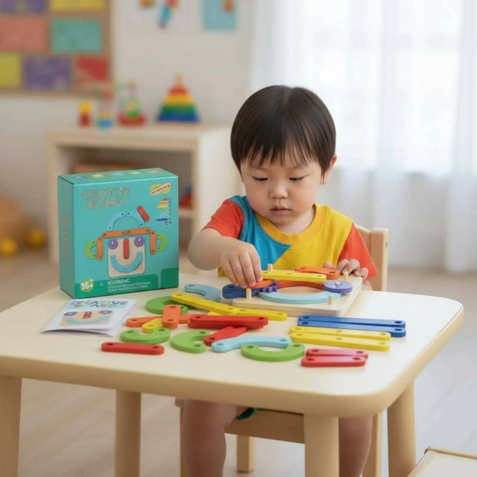 two-competitor-board-game-logical-thinking-development-pegboard-brainteaser-set-pattern-matching-game-hand-vision-coordination