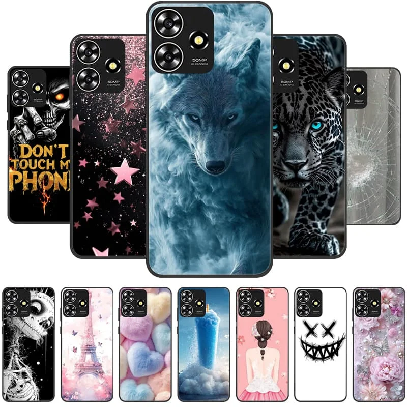 Para ZTE Axon V50 Lite funda trasera de silicona suave a la moda para ZTE V50 diseño 4G funda de teléfono ZTE Blade 50 carcasas negras inteligentes
