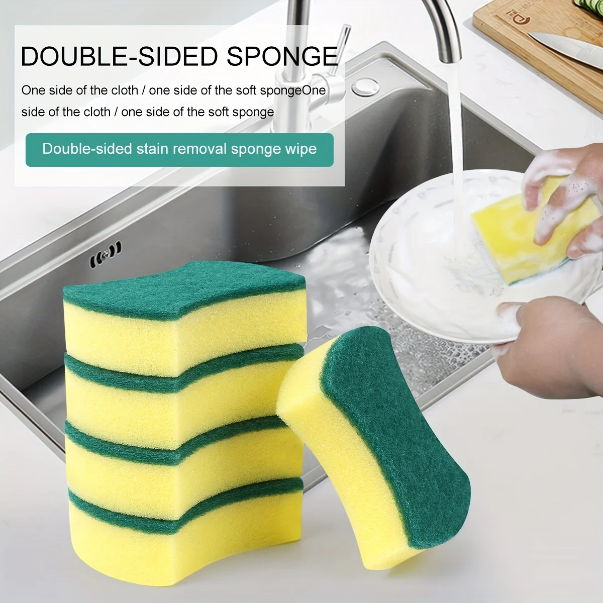 Highly Absorbent Cleaning Sponges Dish washing Magic Clean Pot Rust Stain Sponge Brush Kitchen Grease Cleaner Household Tools