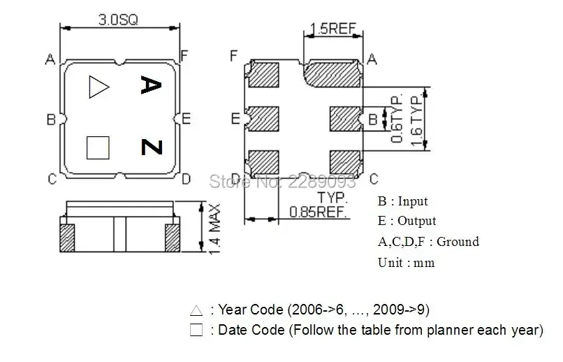 ! Новый оригинальный 10 шт./лот TA0836A TA0836 TA 0836A AZ SAW фильтр 1237 МГц SMD 3,0X3,0 мм