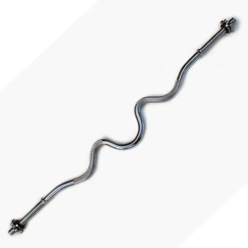 Weight Lifting Silver Training Bar Weightlifting Squat Barbell Curl Bar 1/2 Inch