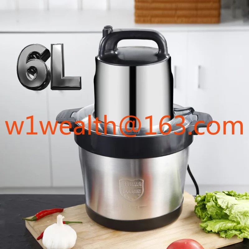 Stainless Steel 6l Liters Pounding Yam Pounder Meat Blender Electr Electric Slicer Meat Grinder Fufu Machine