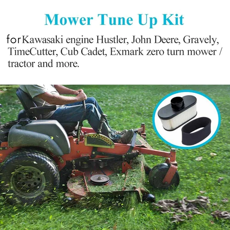 Zestaw do regulacji ciągnika kosiarki Kawasaki FR651V FR730V FS481V, wymień 49065-7007 filtr oleju 11013-7047 filtr powietrza