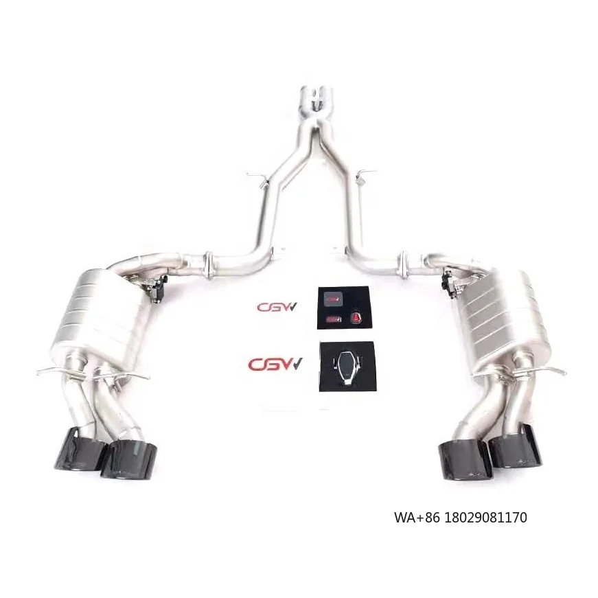 

Factory Price Stainless Steel 304 Electronic Exhaust Pipes Muffler Catback with Gesture Control for W204 C63 6.2