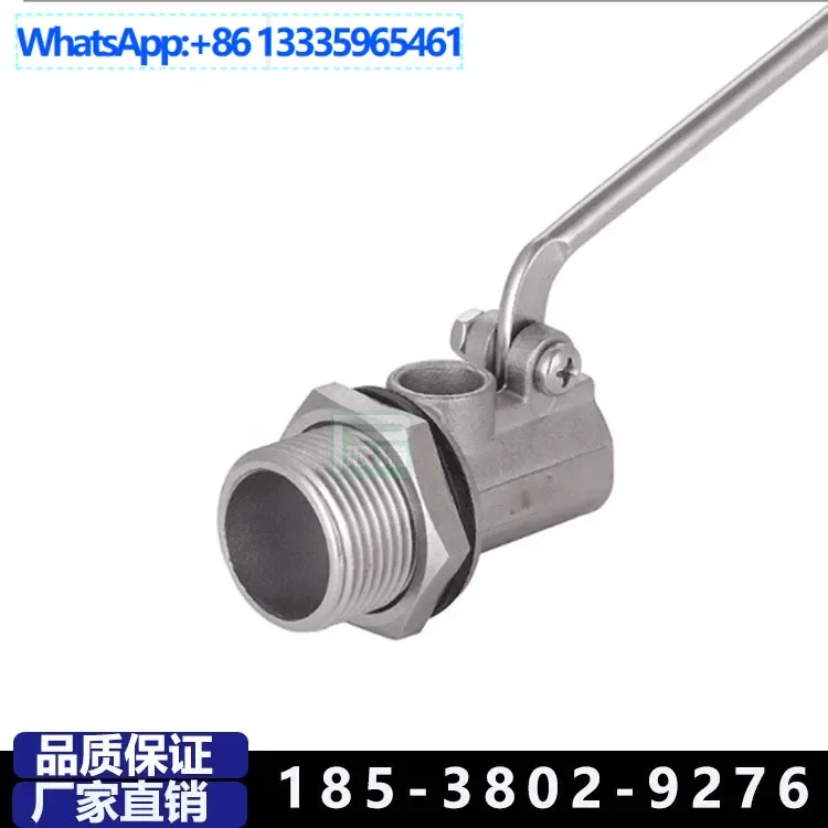 

10Pcs Perry Water Tank Water Tower Float Valve, Water Boiler Float Valve Copper Extended Thread Buckle Stainless Steel Ball Floa