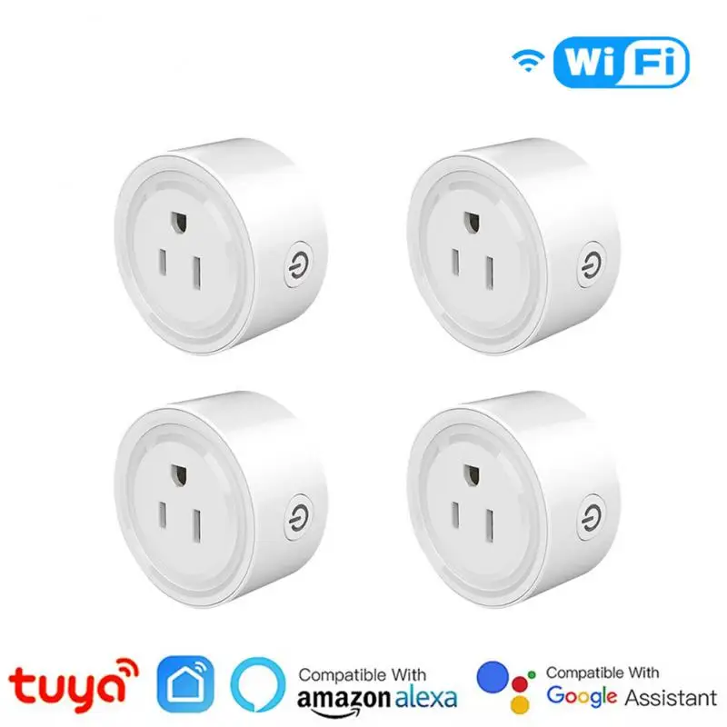 10A Tuya WiFi US Smart Plug Timing Function Smart Life Remote Control Socket Outlet Compatible With Alexa Google Home