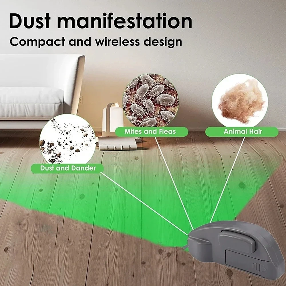 Vacuum Cleaner Laser Lights Hidden Pet Hair Cats Dog Fur Dust Display USB LED Lamp Universal Vacuum Parts Household