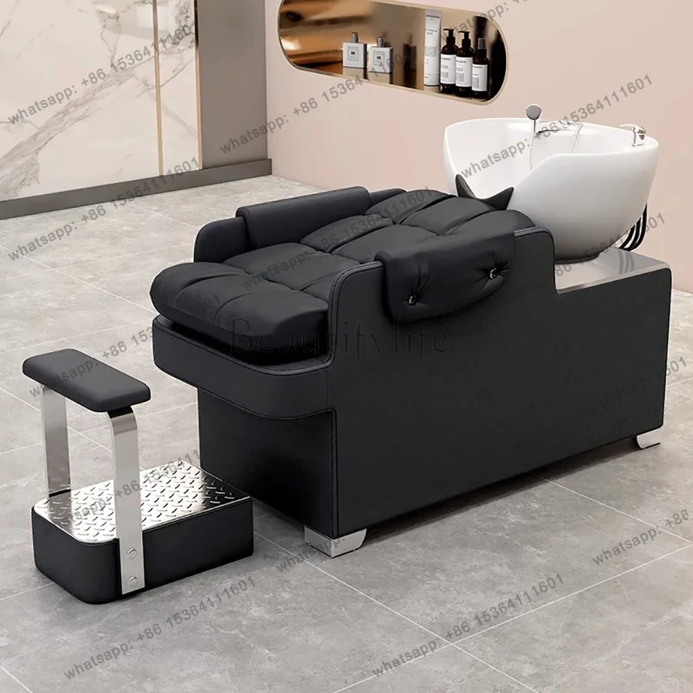 Simple Modern Shampoo Bed Nordic Luxury Delicacy Fashion Shampoo Recliner Unique Aesthetic Cadeira De Barbearia Salon Furniture