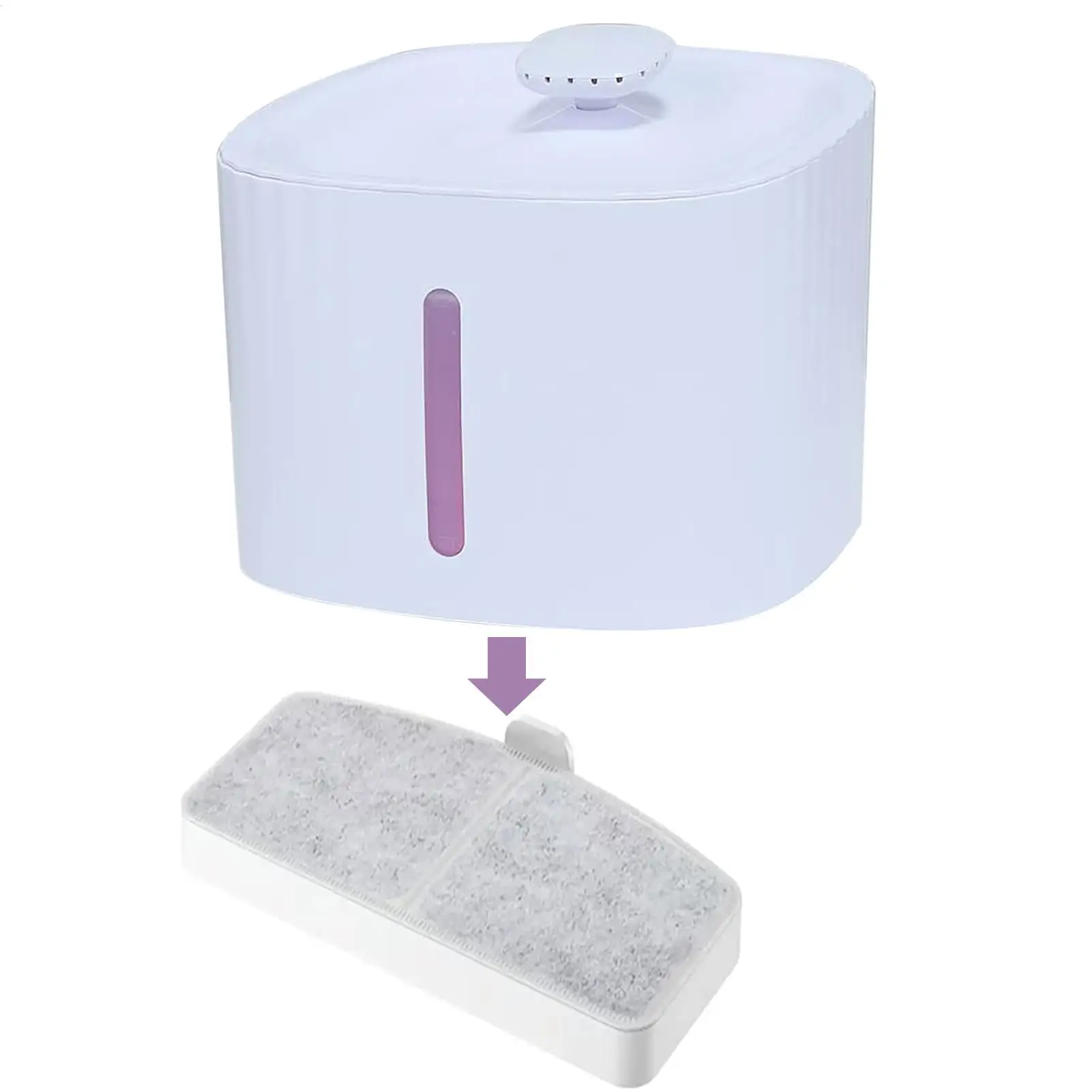 10/4PCS Cat Water Fountain Replacement Filter Elements Pet Drinking Bowl Auto Drinking Activated Carbon Filter for Cats Dog