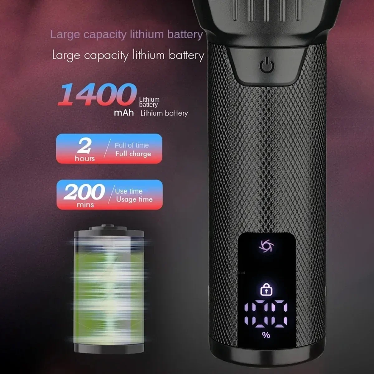 WMARK NG-7982 Men's Electric Shaver 9000RPM Two-blade Mesh Razor