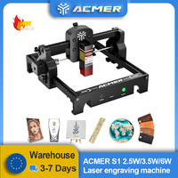 ACMER S1 Mini Laser Engraver Portable Cutting Machine CNC Upgradable Laser Carve Wood Glass PCB for Beginner Support LightBurn