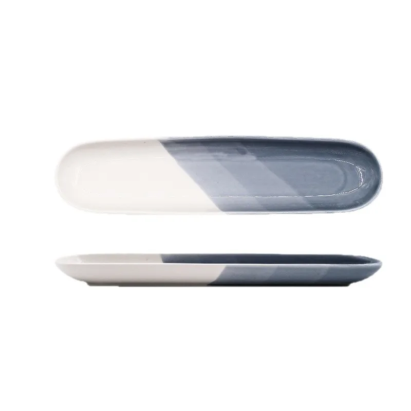 

DSA Modern Exquisite High Value Food Grade Simple Creative Ceramic Plate Sushi Plate Household Commercial