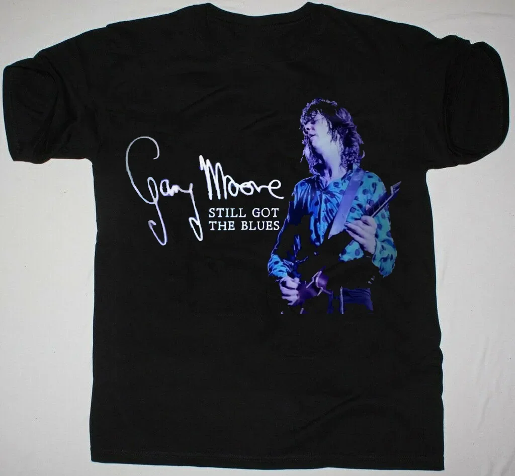 Gary Moore Still Got The Blues Signature T shirt Uniex Black Size S 4XL GO515