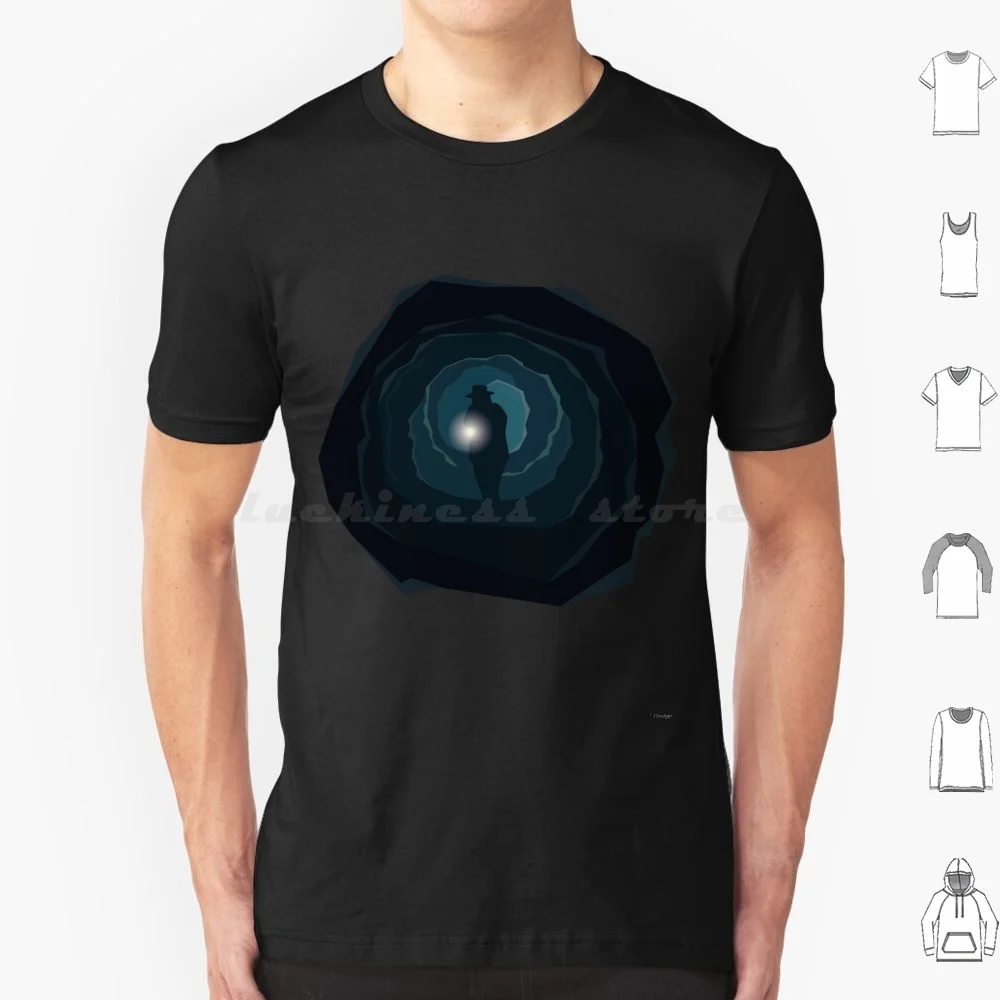 Hopper In Tunnels-T Shirt Cotton Men Women DIY Print Hopper Tunnel Vines Upside Down Upside Down Shadow Monster Jim Hopper