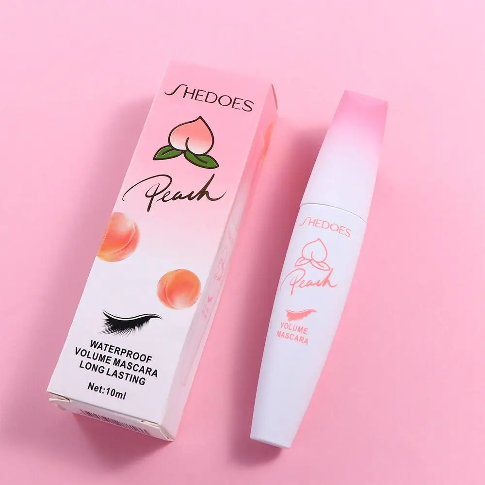 Crème de mascara longue durée imperméable à l'eau, pêche naturelle, allongement des cils, extension cosmétique, non épanoui