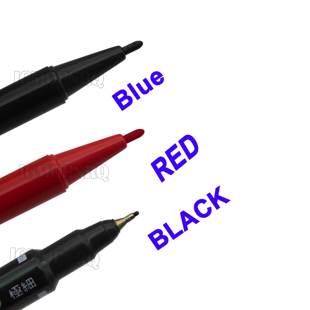 Black Red blue Anti-etching PCB circuit board Ink Marker Double Pen DIY PCB Repair CCL Printed Circuit Diagram For Arduino Kit