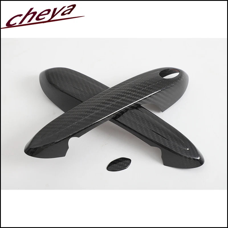 ل BMW Z4 G29 تويوتا سوبرا A90 J90 2019 2020 2021 2022 2023 2024 ألياف الكربون الحقيقية غطاء مقبض الباب اكسسوارات السيارات الخارجية #4