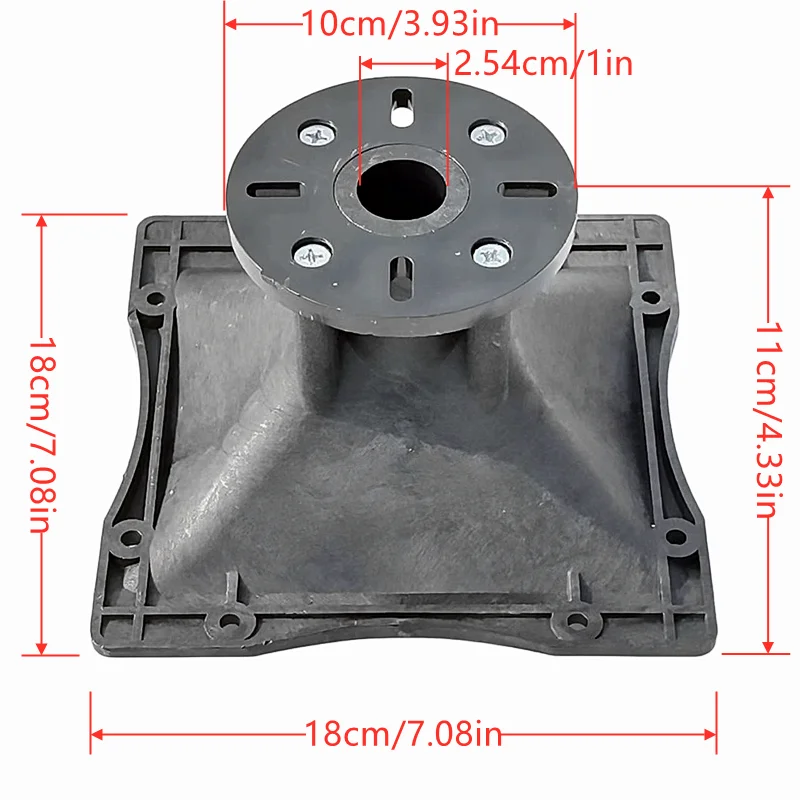 MW Audio RF Style Square Compression Horn PRO Audio HF Driver 180x180x100mm 1inch Throat