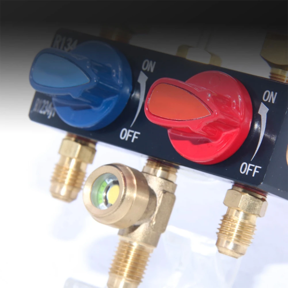 Metal Ball Valve Cryogen Gauge Air Conditioning Installation Charging Port Streamlined Design For Metal Ball Valve