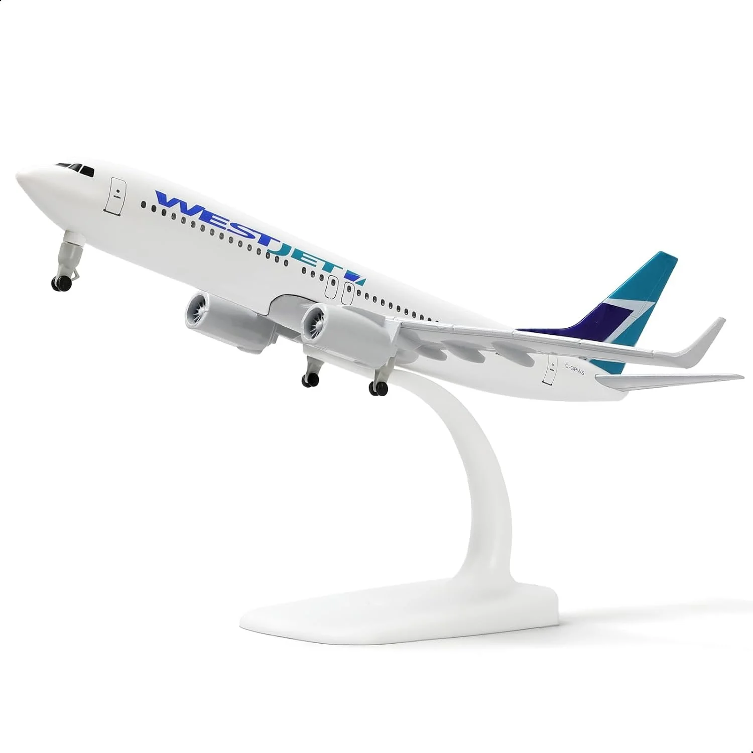 

Модель самолета Simulation 737 Canada WestJet B737, 20 см, из металлического сплава, игрушка для мальчиков, коллекционная миниатюра, литая под давлением.