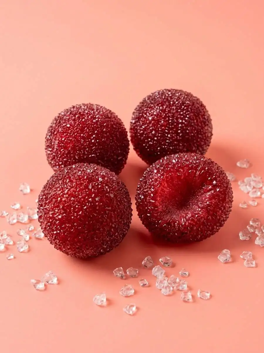 Waxberry Maltose Squishy Toy, Realistic Fruit Slow Rising Squeeze Toy, Fluffy Soft Elastic Stress Relief Fidget Toy, Viral Mood