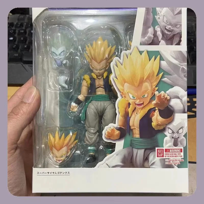 

Аниме-фигурка Dragon Ball Super Saiyan Gotenks, коллекционная, подвижная, для декора рабочего стола, украшение, игрушка, подарок для фанатов