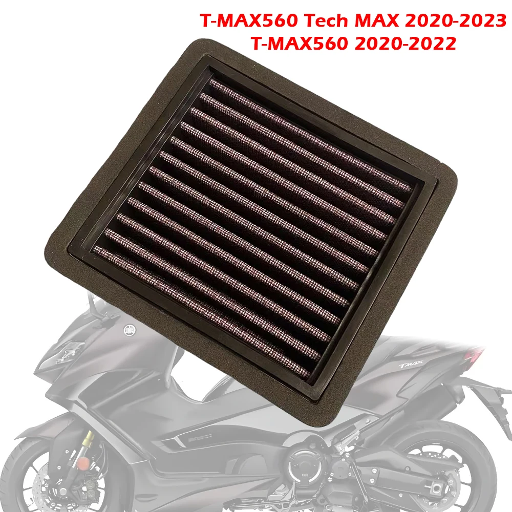 

Мотоциклетный нетканый материал с высоким расходом, очиститель воздушного фильтра, впускной элемент для Yamaha TMAX 560 T-MAX 560 Tech Max XP 560 2020-2023