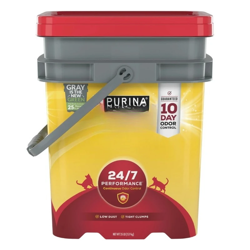 

Tidy Cats 24/7 Clumping Cat Litter, Low Dust, Deodorizing, 35 lb. Pail