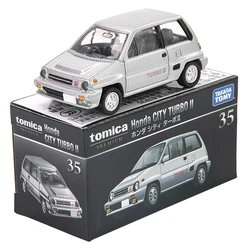 Modelo de coche de aleación Takara Tomy Honda CITY TURBO II, colección de fundición a presión, regalo, juguetes clásicos de regalo para niños