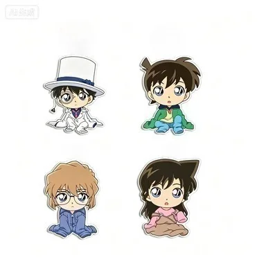 Detective Conan anime pin brooch, Shinichi and Ran,cute super adorably,student backpack and pencil case charm, anime Acrylic YKL