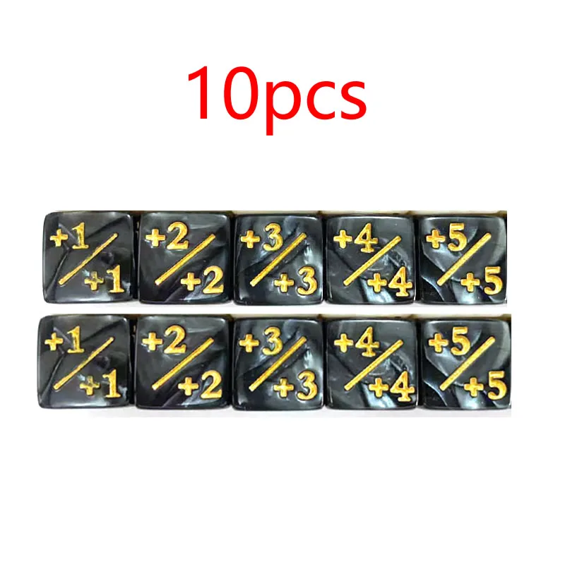16mm 6 Side Dobbelstenen Tellers + 1 Kinderen Speelgoed Tellen Voor MTG De Verzamelkaart Gaming Token Loyaliteit gift 10 stks/zak