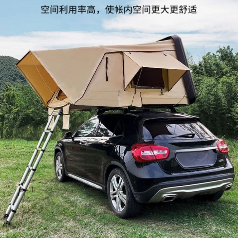 

Car top tent hard top off-road vehicle four corners straight support car outdoor self-driving tour ultra-thin and waterproof