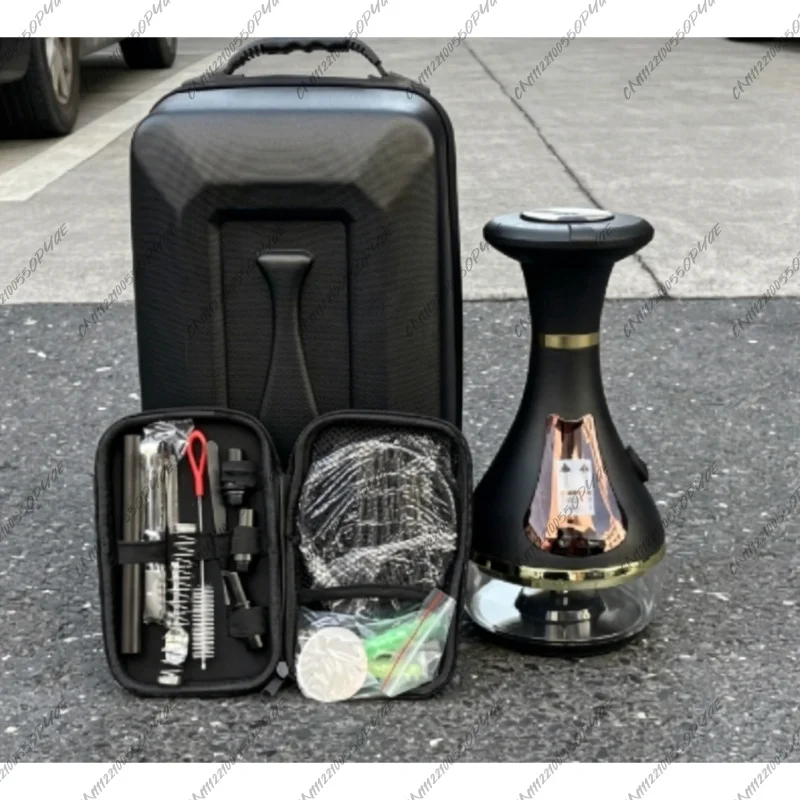 Rechargeable Electronic Hookah Portable Arabic Shisha Pot Outdoor Water Pipe Device Luxury Design USB Charging