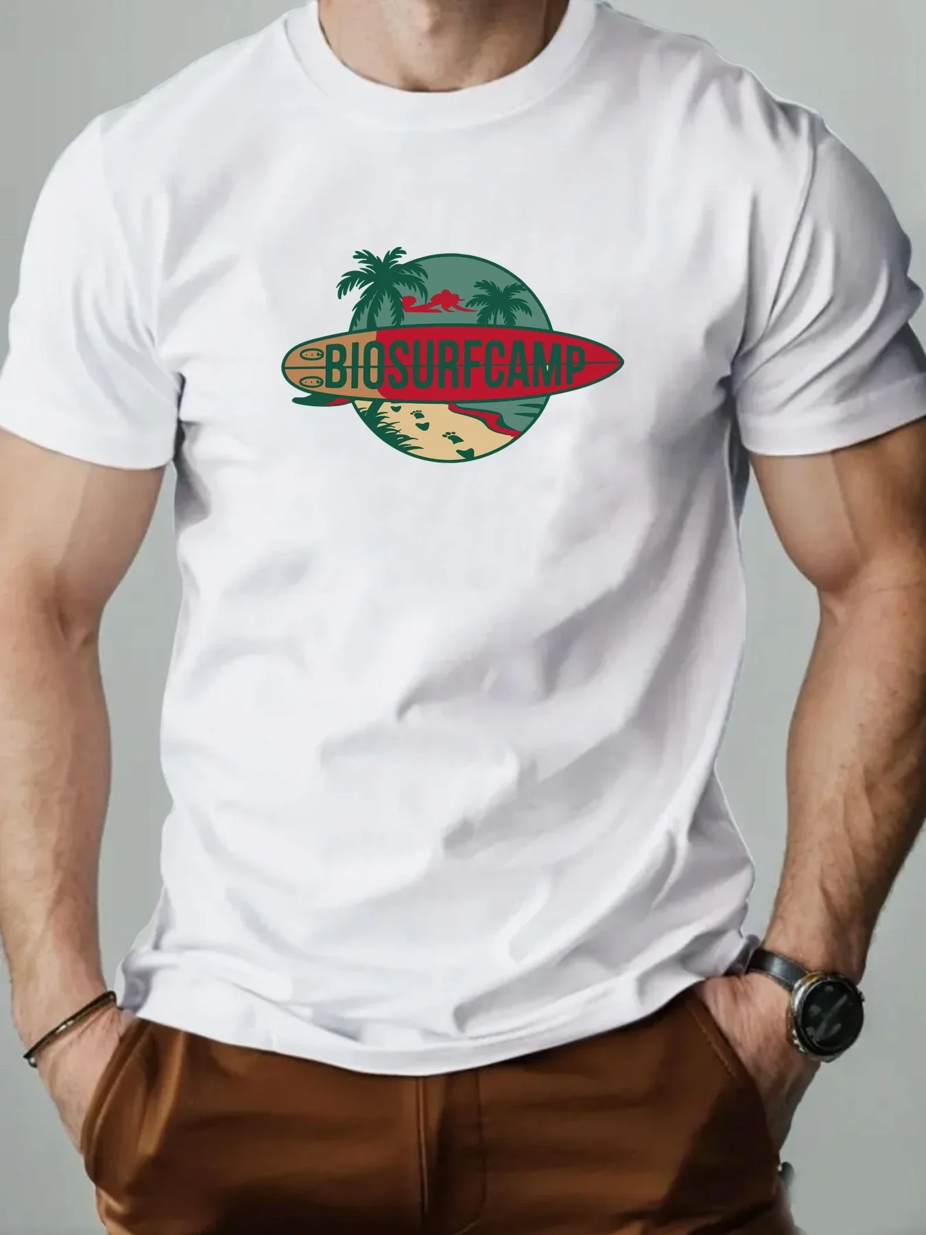 Men's Kids Short-sleeved T-shirt, Pure Cotton Printed, Round-neck Breathable Casual T-shirt, Fashionable High-quality T-shirt