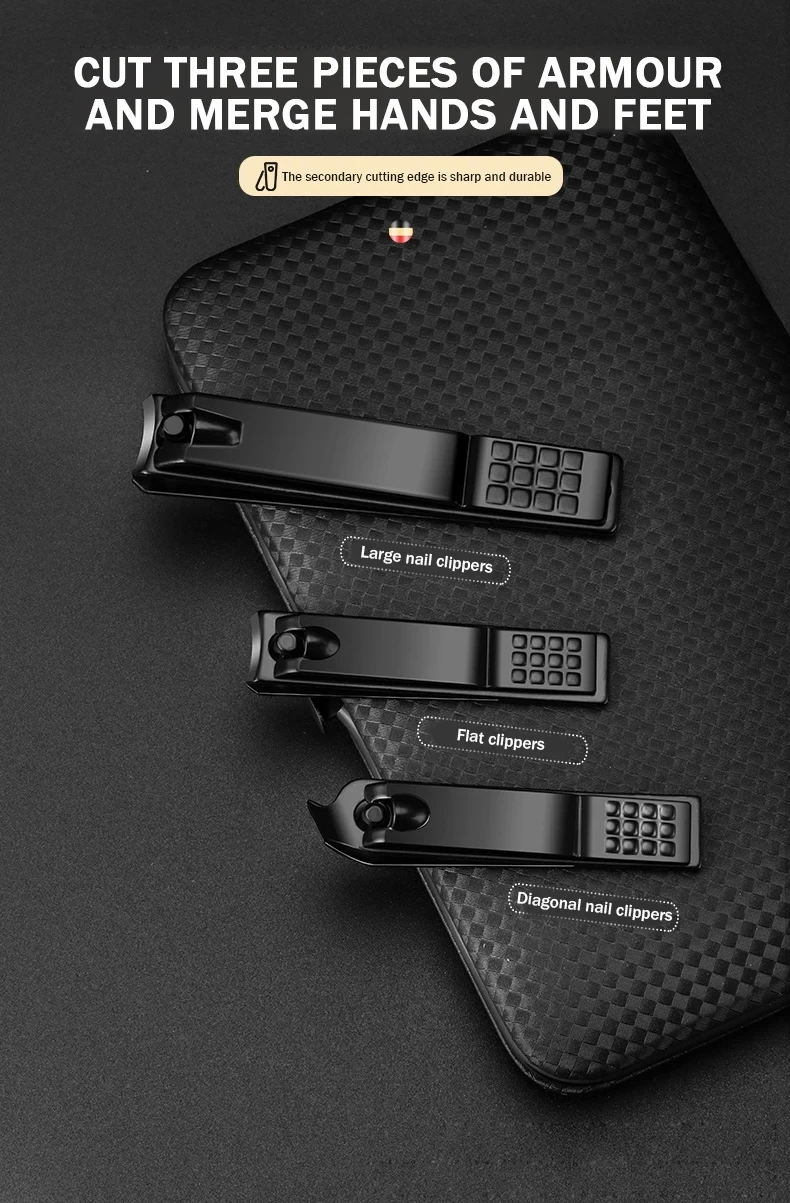 16 pçs conjunto de cortador de unhas de aço inoxidável saco com zíper manicure kit beleza pele morta tesoura unhas arquivo pedicure ferramenta