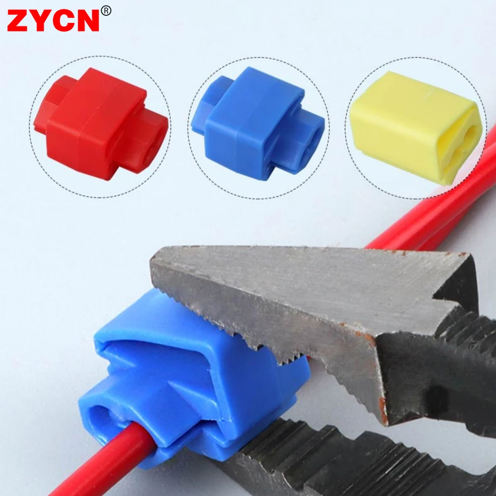 30Pcs T-Tap Wire Connectors Self-Peeling Quick Splice Wire Terminal Insulation Male Quick Disconnect Spade Terminal Combo