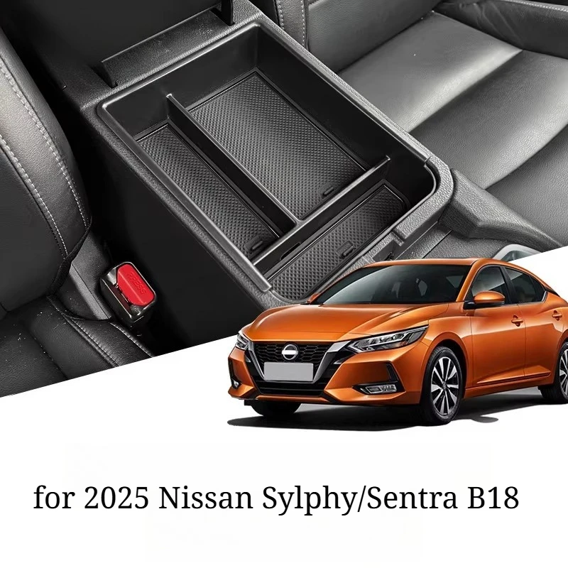 

Center Console Organizer for 2025 Nissan Sylphy/Sentra B18, Armrest & Behind Screen Storage Tray