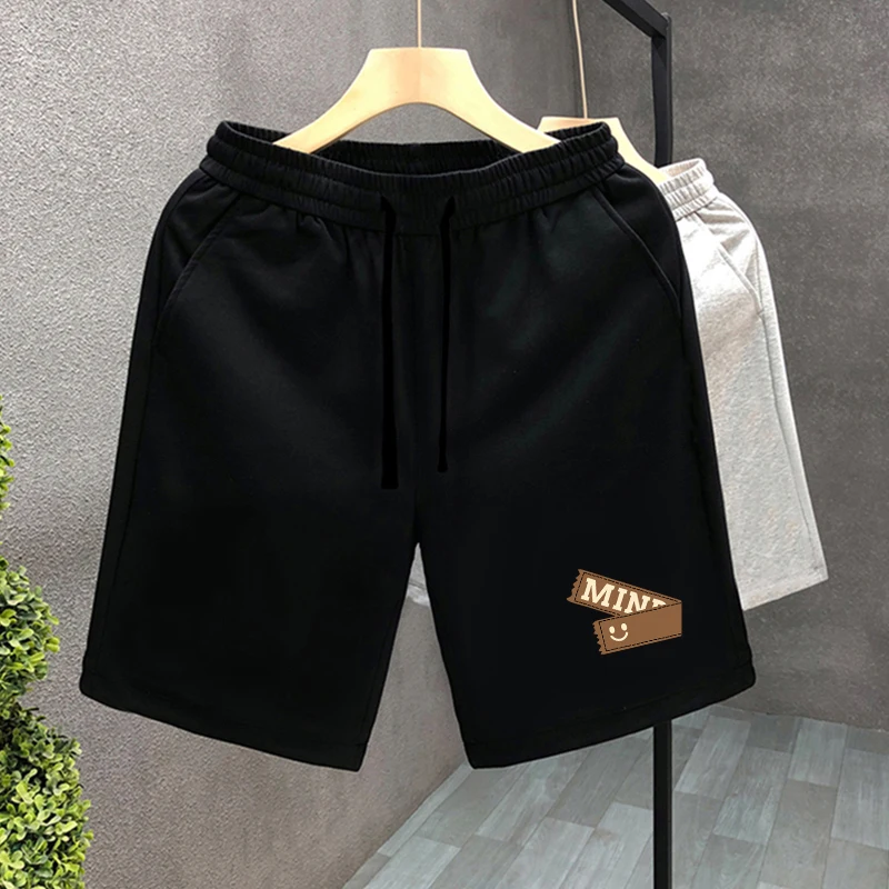 

Повседневные мужские летние спортивные брюки в американском стиле Гонконге Sle с высокой талией длиной пять четвертей, прямые повседневные брюки из смеси полиэстера...