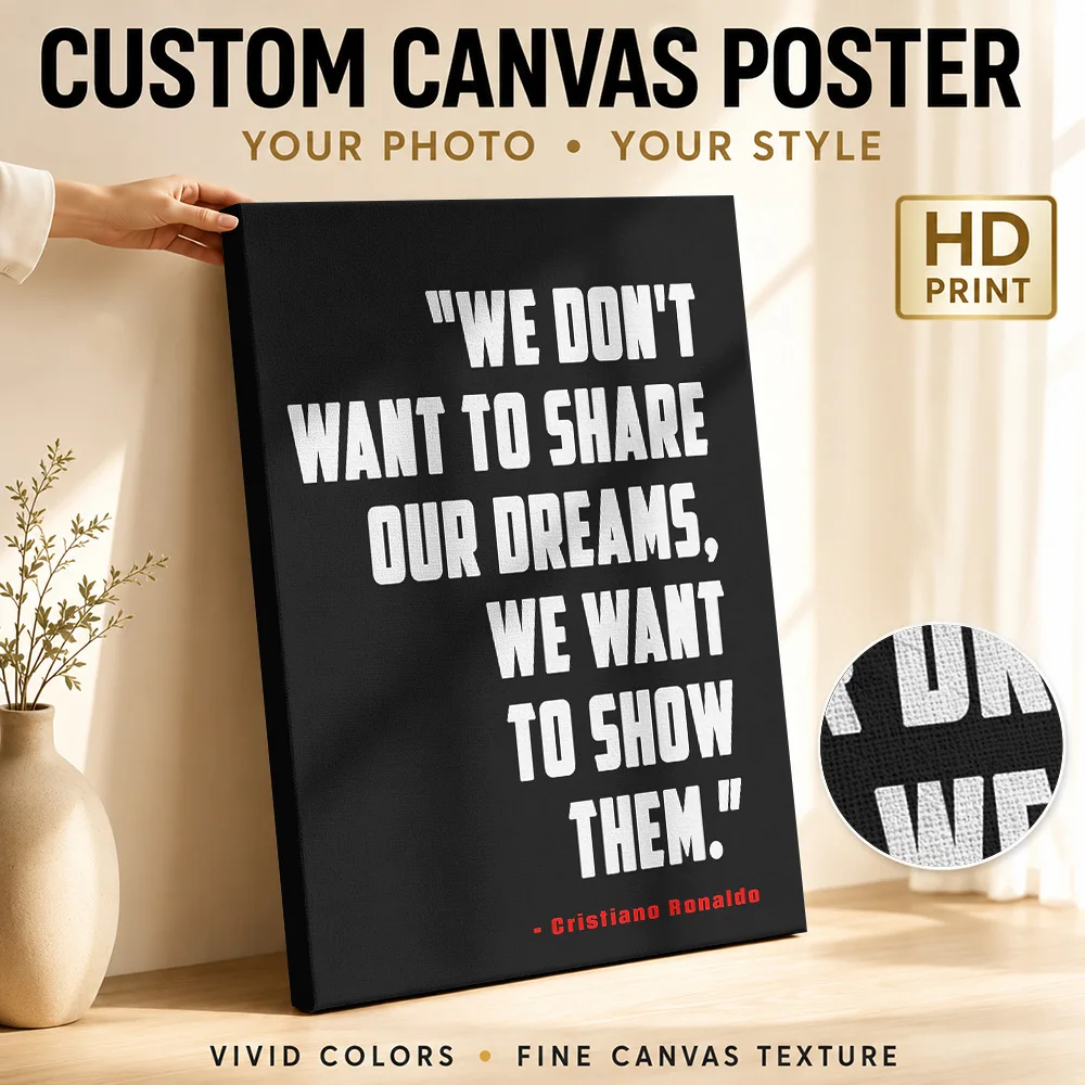 Cristiano Ronaldo1 Framed Canvas Poster Personalized Modern Aesthetic Wall Art for Office Decor Collectible Ready to Hang Gift