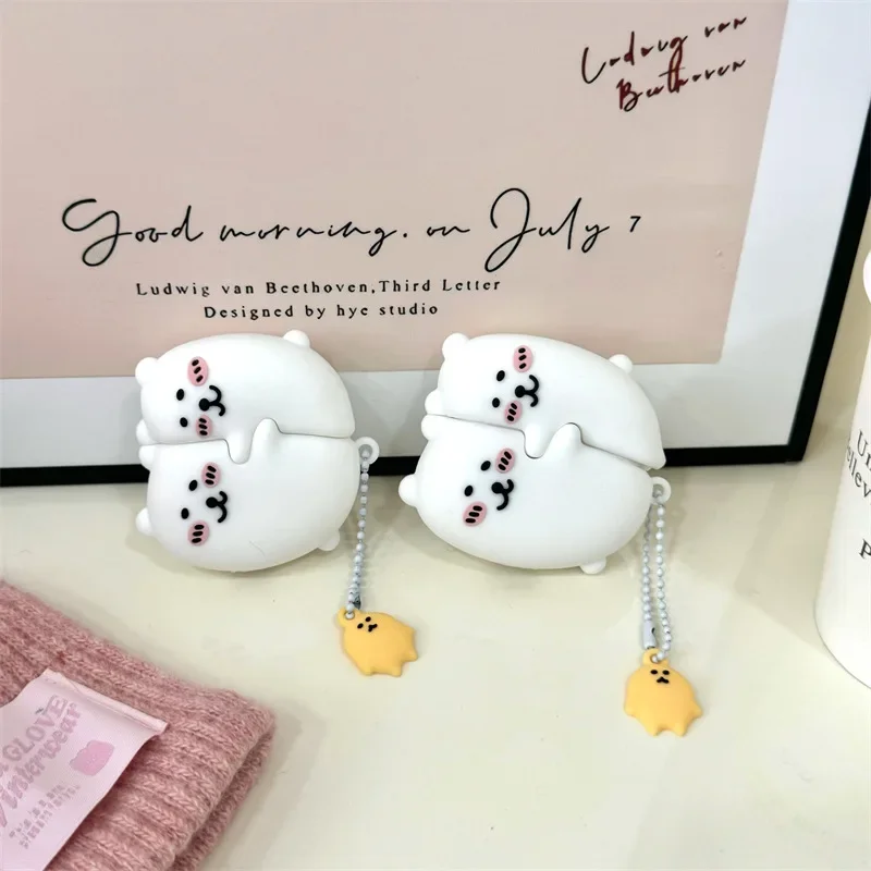 Cartoon Embrace Bear Case for AirPods 4 Airpod 1 2 3 Pro Pro2  Bluetooth Earbuds Charging Box Protective Earphone Case Cover