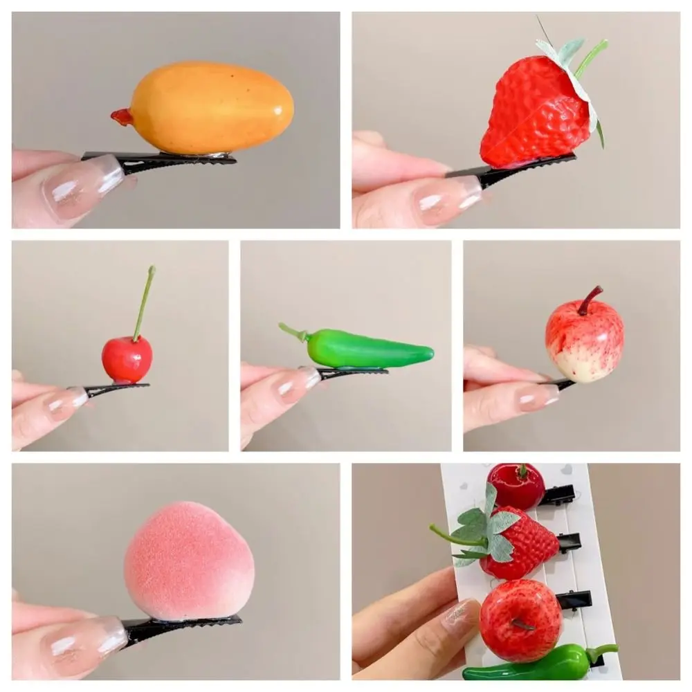 Hair Accessories Simulation Fruit Hair Clip Costume Headwear Headdress Vegetable Hairpin Hair Ornament Side Barrettes