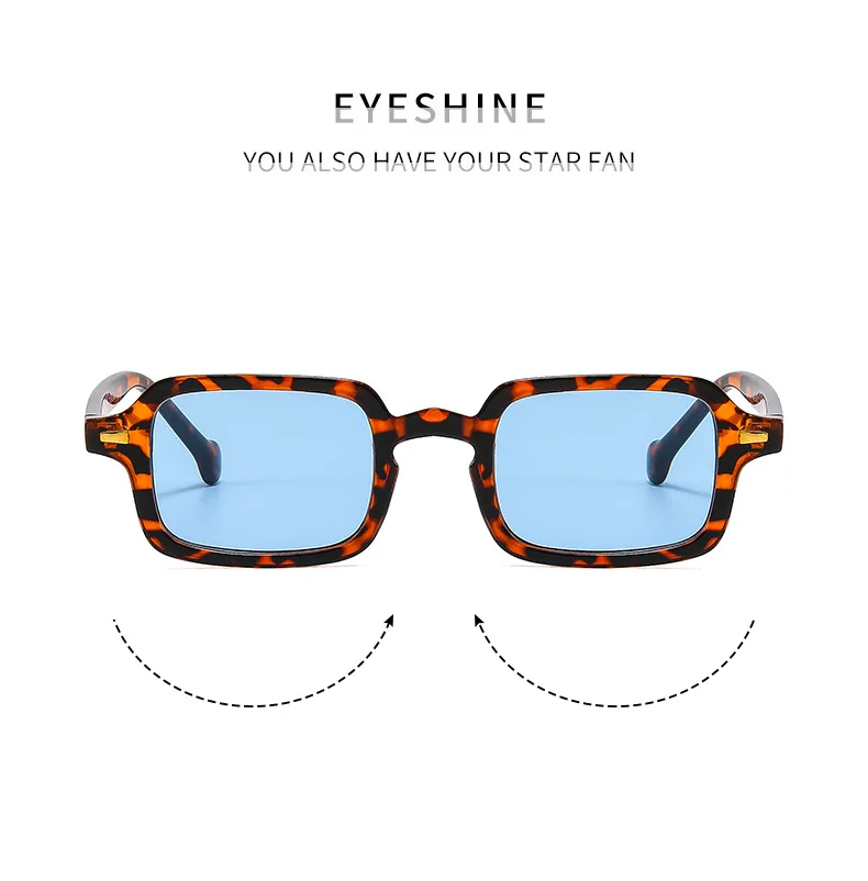 8 Teile/satz Luxuriöse Rechteck Sonnenbrille Frauen Oval Vintage Quadrat Sonnenbrille Männer Shades Weibliche Brillen Anti-glare Gläser – Detail 1