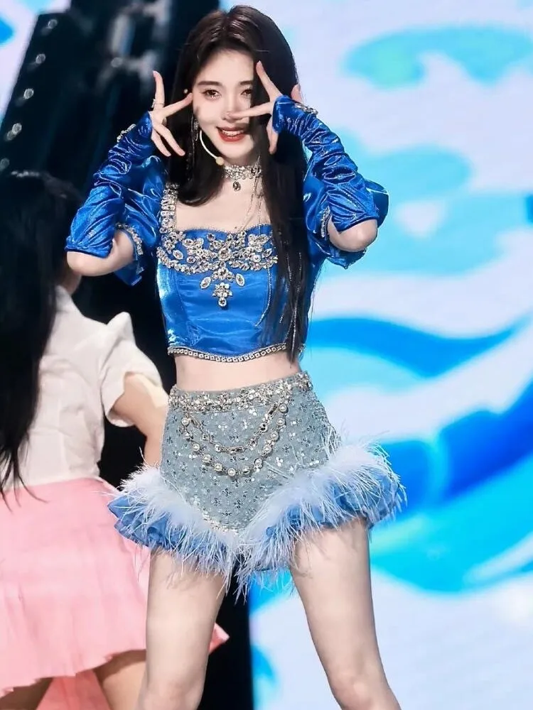 costume-de-danse-bleu-orne-lourd-pour-femmes-tenue-de-spectacle-sur-scene-jazz-sle-fem-modele-jiu-jing-nation-traditionnelle