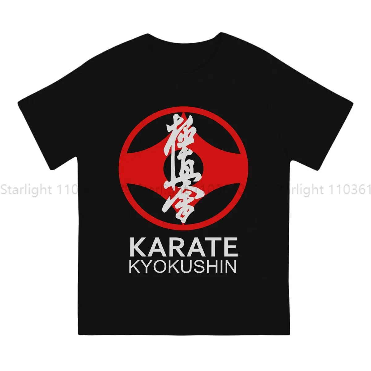 Kyokushin Karate Bushido Men's TShirt Symbol And Kanji White Fashion T Shirt Harajuku Sweatshirts Hipster